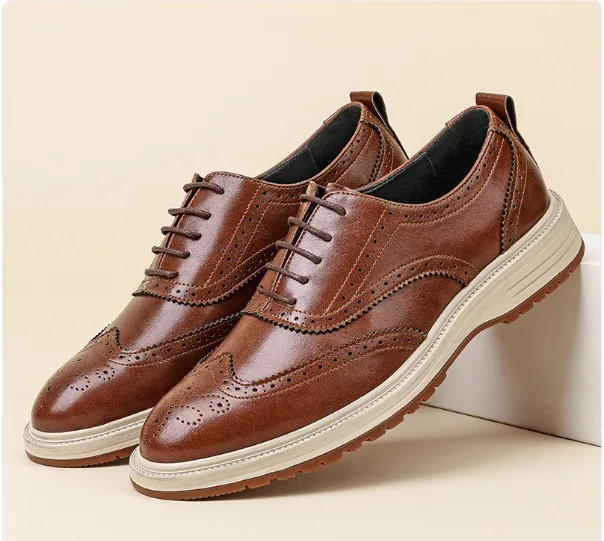 Men's Breathable Business Leather Shoes